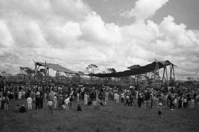 Fotos da construção de Brasília
