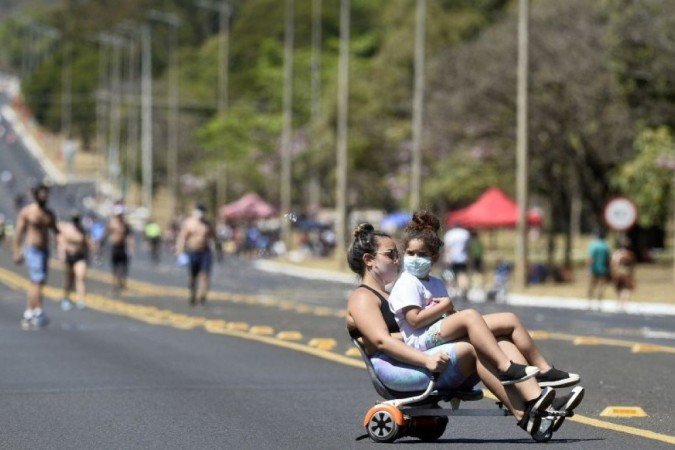 Eixão do Lazer ficará aberto para a população no feriado de 12 de outubro - (crédito: Minervino Júnior/CB/D.A Press) Eixão do Lazer ficará aberto para a população no feriado de 12 de outubro - (crédito: Minervino Júnior/CB/D.A Press)