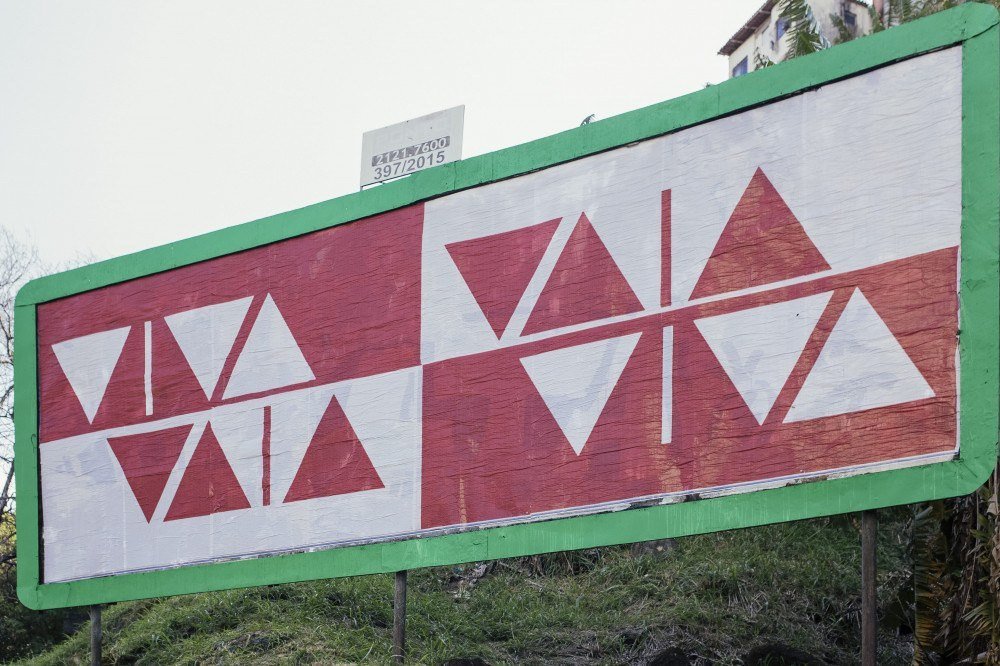 Obra de Augusto de Campos, exposta em Vitória, para o projeto M.A.P.A. na mostra 'No calor da hora'