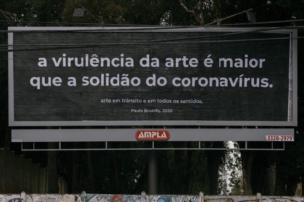 Obra de Paulo Brusky, exposta em Curitiba, para o projeto M.A.P.A. na mostra 'No calor da hora'