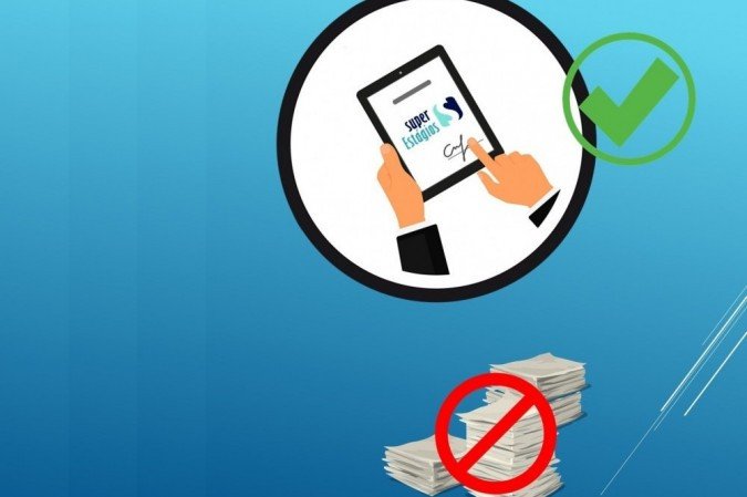 Super Estágios cria campanha para incentivar que empresas implementem as assinaturas digitais - (crédito: Super Estágios/Divulgação) Super Estágios cria campanha para incentivar que empresas implementem as assinaturas digitais - (crédito: Super Estágios/Divulgação)