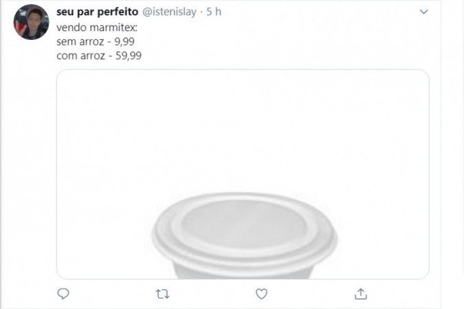 Encarecendo o marmitex