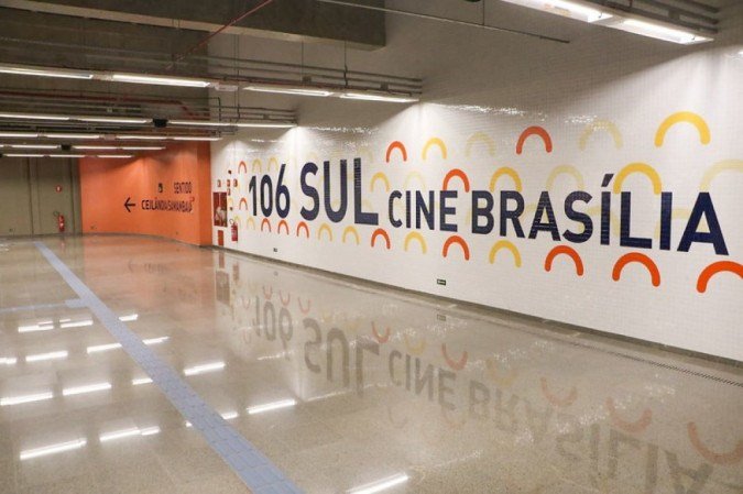 As instalações são semelhantes às demais estações da Asa Sul -  (crédito: Renato Alves / Agência Brasília)