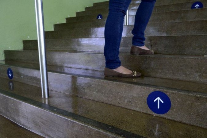 Marcações de distanciamento