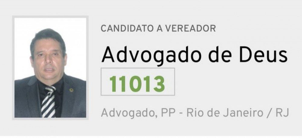 Nomes curiosos das eleições municipais 