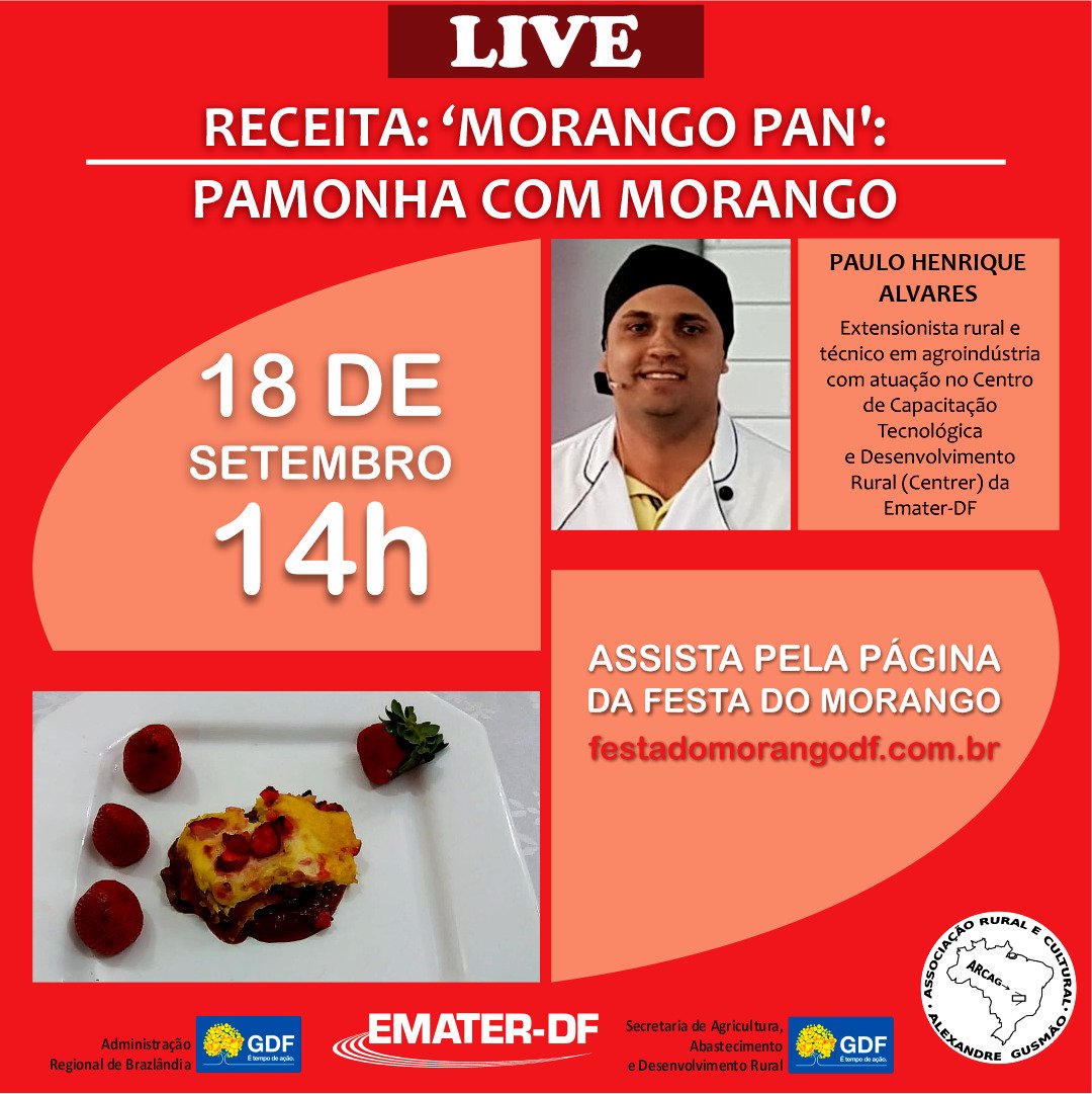 Programação Festa do Morango Programação Festa do Morango