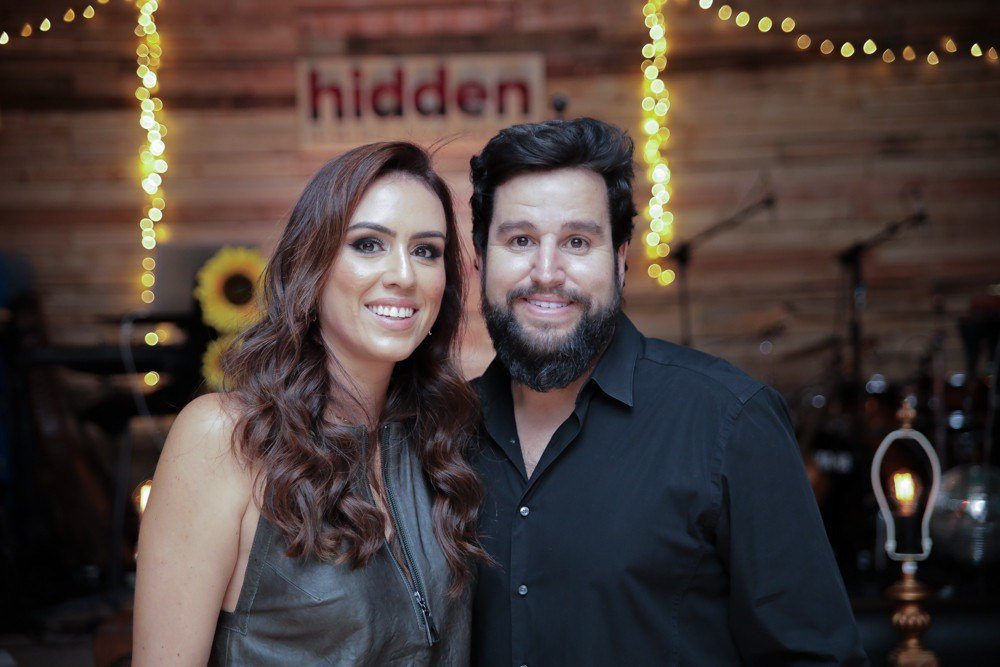 Mari e Daniel Braga sócios do bistrô Hidden 