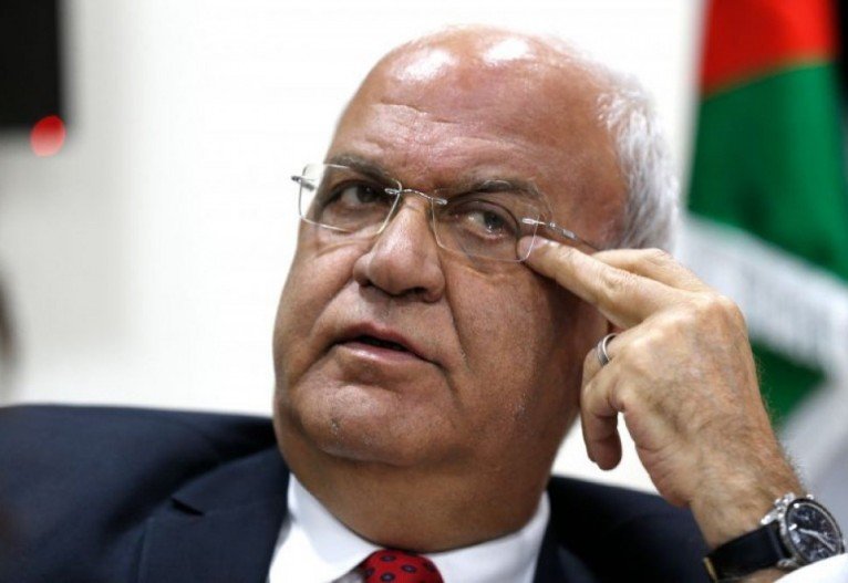 Saeb Erekat, negociador-chefe palestino e secret&aacute;rio-geral da Organiza&ccedil;&atilde;o para a Liberta&ccedil;&atilde;o Palestina (OLP)