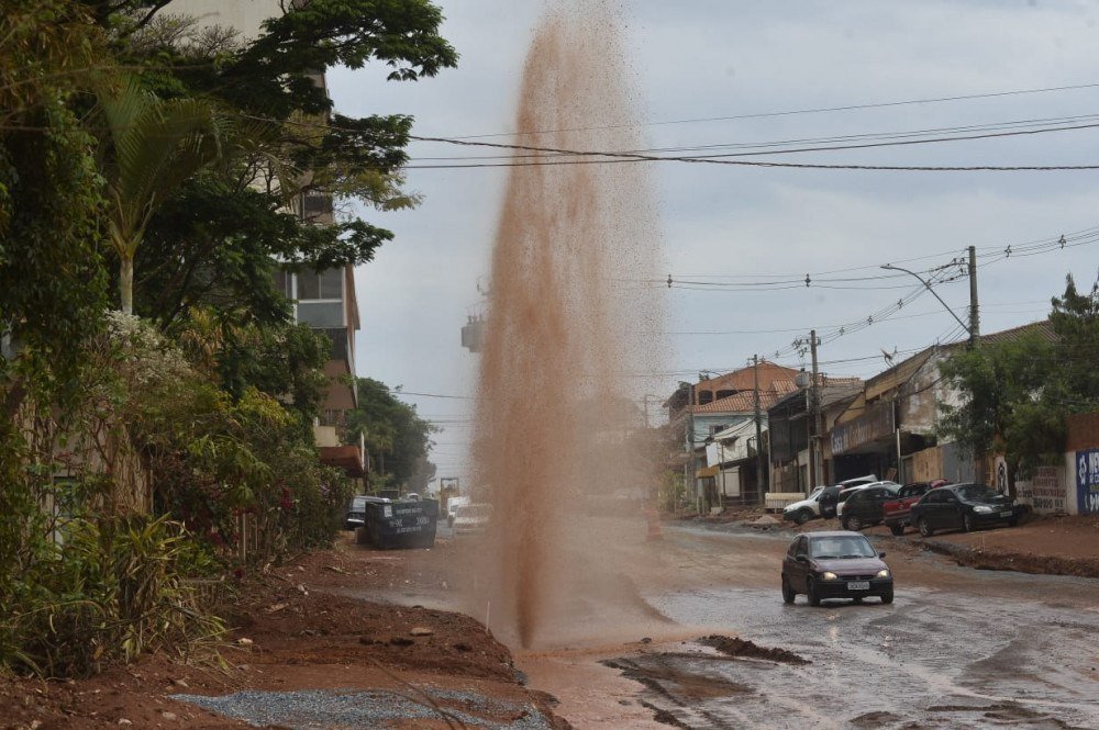 Estragos causados pela chuva de ontem no Vicente Pires