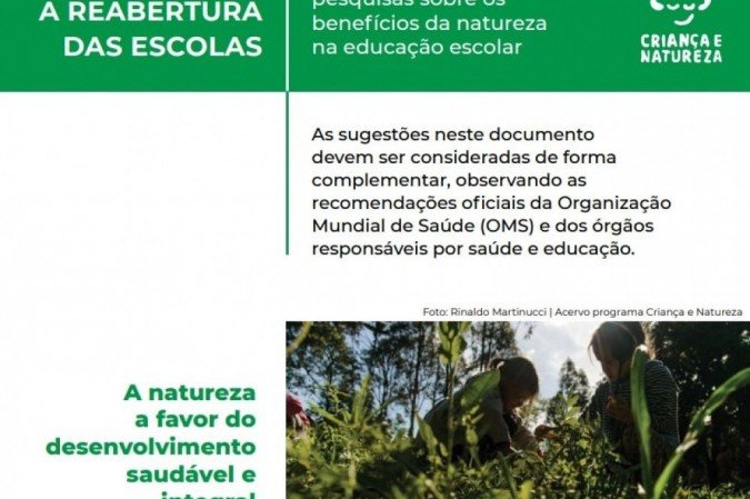 (crédito: Instituto Alana / Criança e Natureza ) (crédito: Instituto Alana / Criança e Natureza )