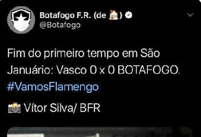 Reprodução/Twitter Botafogo