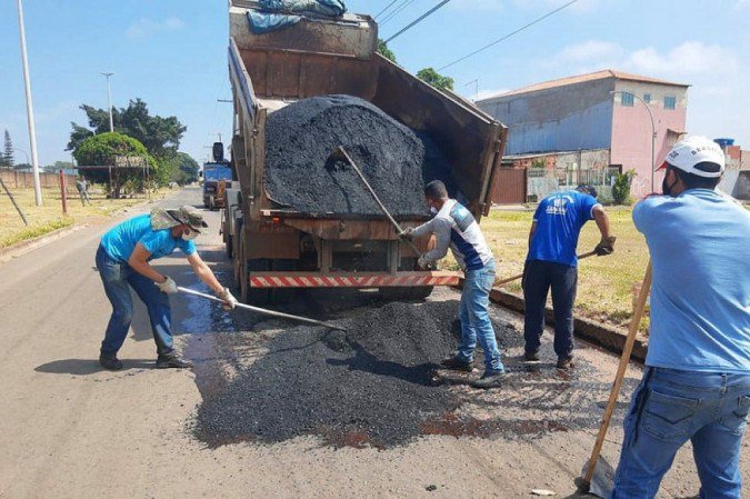 O GDF utilizou 151 toneladas de massa asfáltica para tapar buracos em Taguatinga