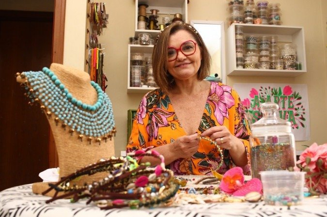 Ivone Alice Trigueiro, que só vendia presencialmente, passou a investir no on-line -  (crédito: anaray)