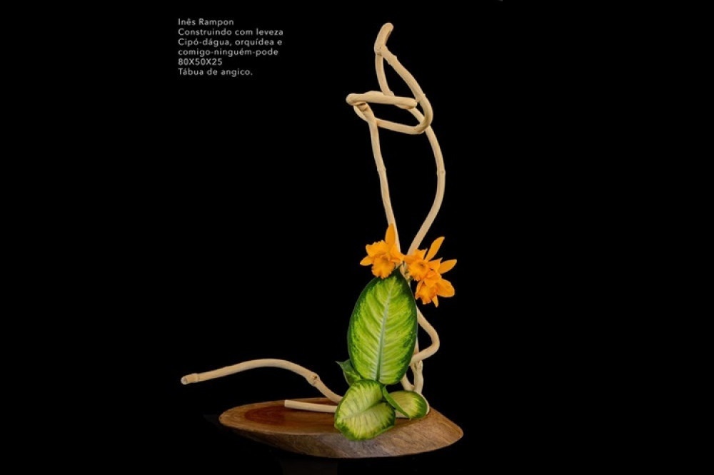 Cerrado e primavera são temas de exposição anual de Ikebana