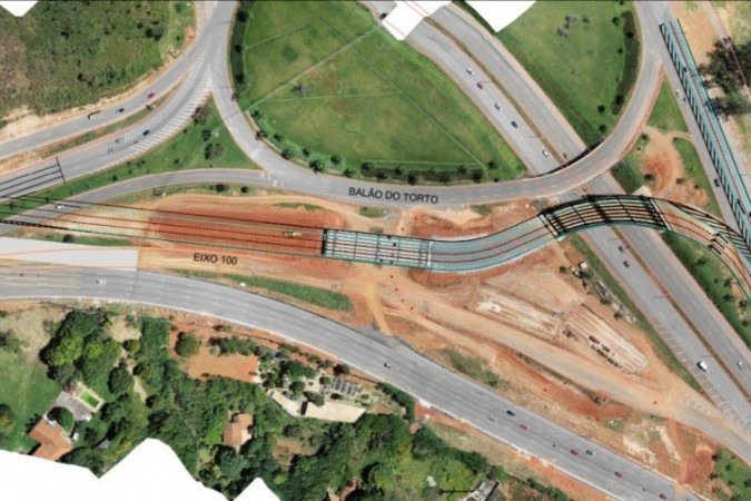 Essa é a penúltima etapa das obras no viaduto do Torto - (crédito: Divulgação/DER) Essa é a penúltima etapa das obras no viaduto do Torto - (crédito: Divulgação/DER)