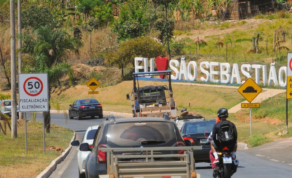 Atenção: DF-463 tem velocidade reduzida na descida de São Sebastião