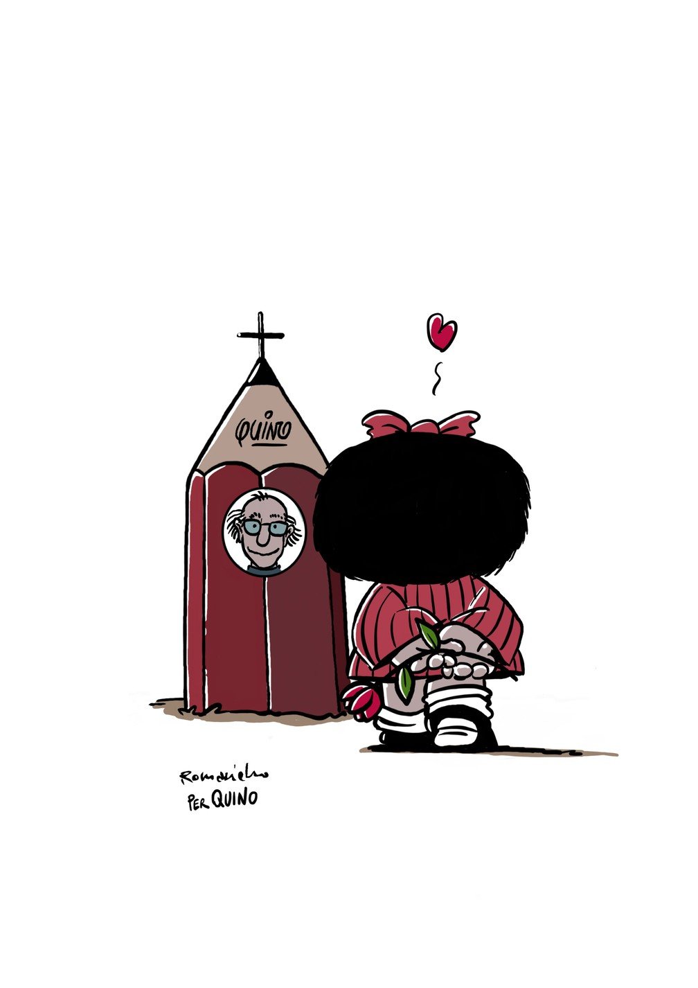 Homenagem da Associação dos Cartunistas do Brasil ao argentino Quino