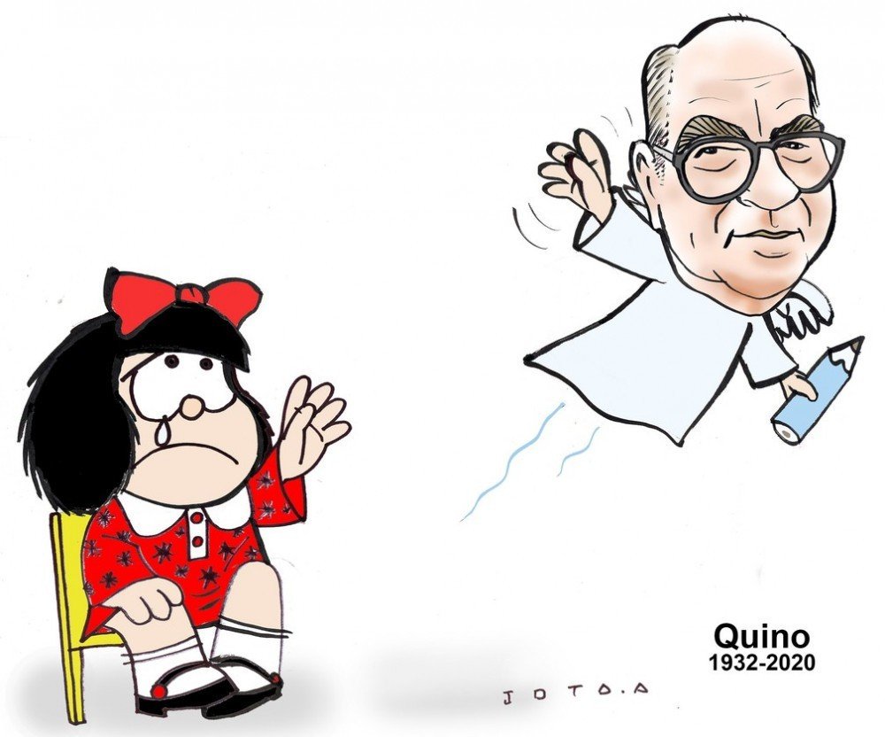 Homenagem da Associação dos Cartunistas do Brasil ao argentino Quino