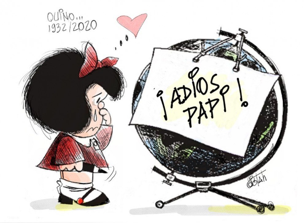 Homenagem da Associação dos Cartunistas do Brasil ao argentino Quino