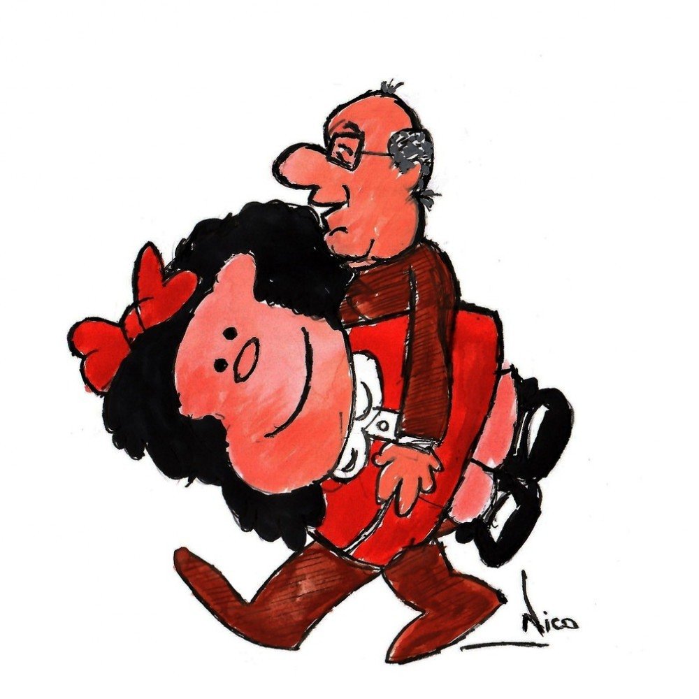 Homenagem da Associação dos Cartunistas do Brasil ao argentino Quino