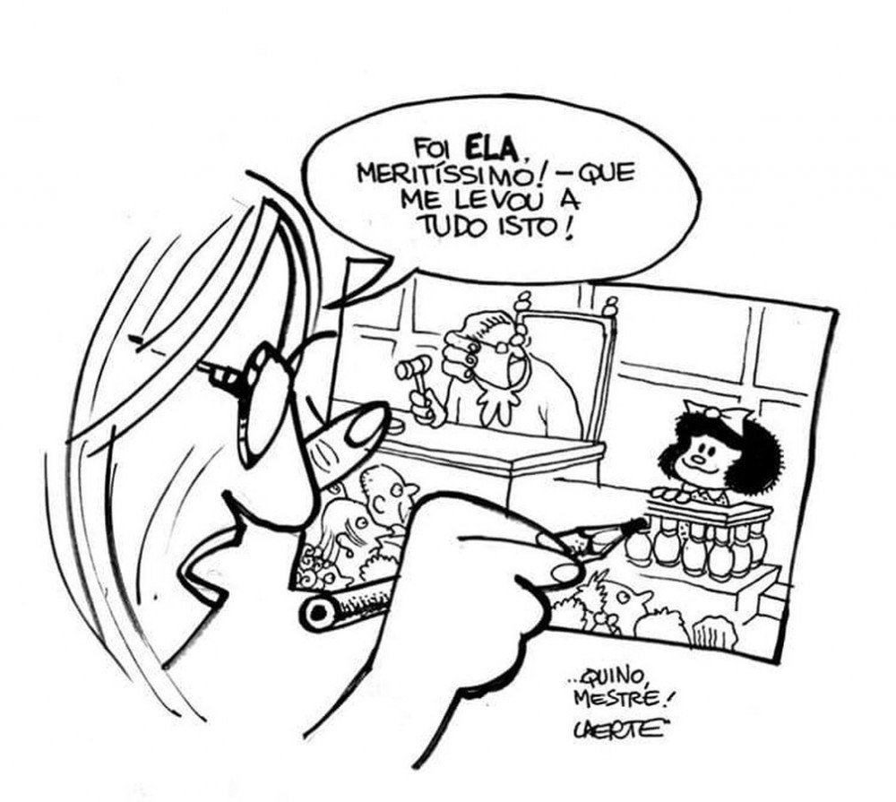 Homenagem da Associação dos Cartunistas do Brasil ao argentino Quino