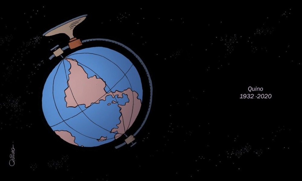 Homenagem da Associação dos Cartunistas do Brasil ao argentino Quino