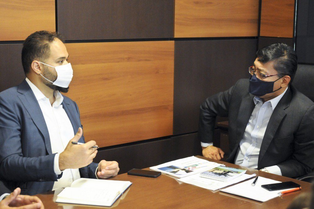 Encontrou entre Osnei Okumoto e o empres&aacute;rio Toufic Khalil aconteceu nesta quarta-feira (7/10)