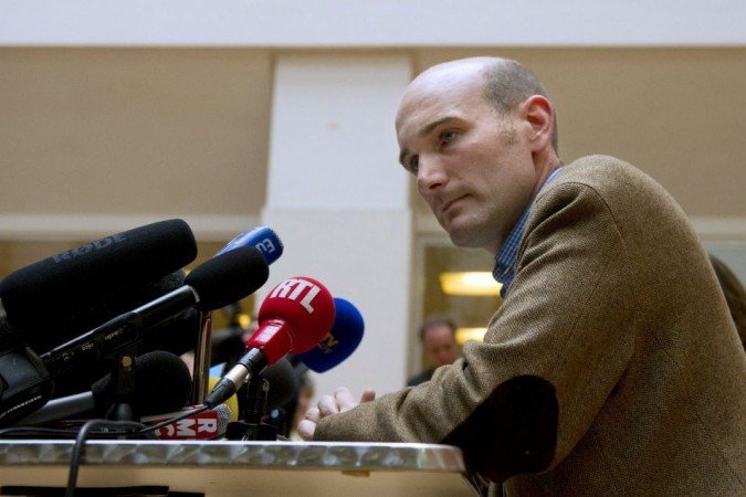 Nicolas Henin, jornalista francês e ex-refém do grupo Estado Islâmico (EI) Beatles na Síria. -  (crédito: AFP/ ALAIN JOCARD)