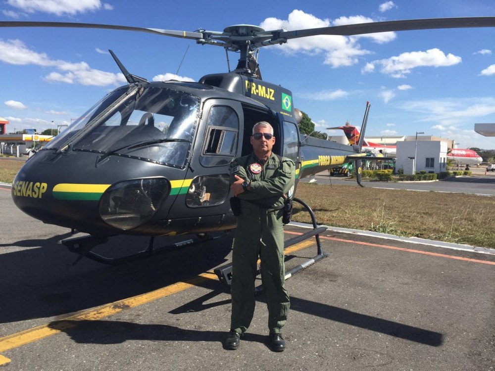 Agente da PCDF que sofreu acidente de helicóptero no Pantanal recebe alta