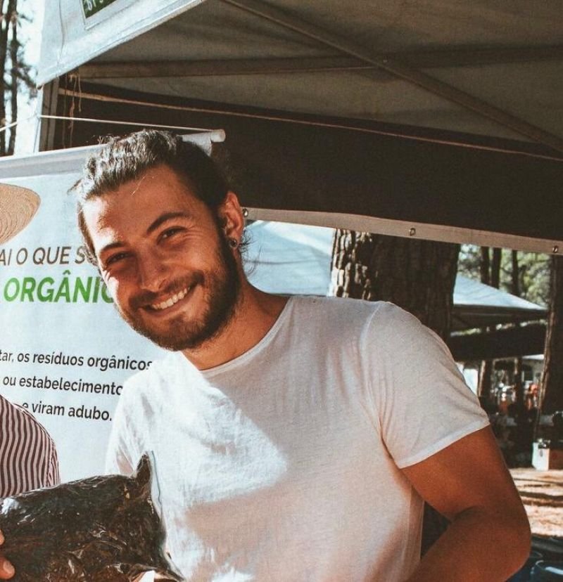 Lucas Moya, criador do Projeto Compostar, para coleta de resíduos orgânicos em domicílios e empresas