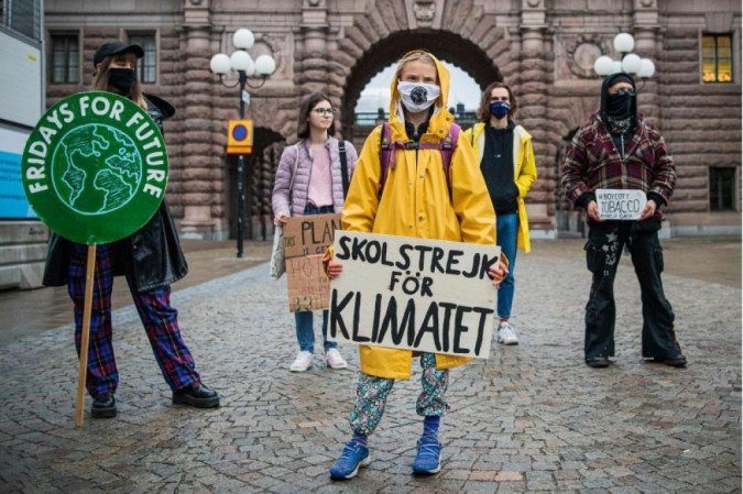 A ativista Greta Thunberg uma das fortes vozes no encontro a favor de clima global mais saudável - (crédito: AFP / Jonathan NACKSTRAND) A ativista Greta Thunberg uma das fortes vozes no encontro a favor de clima global mais saudável - (crédito: AFP / Jonathan NACKSTRAND)