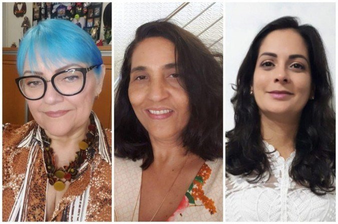 Linda (esq.), Maria (centro) e Bianca (dir.) venceram o câncer de mama - (crédito: Reprodução) Linda (esq.), Maria (centro) e Bianca (dir.) venceram o câncer de mama - (crédito: Reprodução)