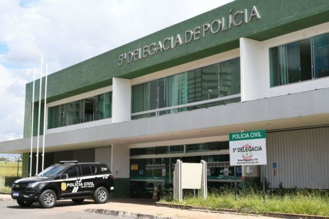 O crime foi registrado na 5ª Delegacia de Polícia Civil (Área Central) - (crédito: Ed Alves/CB/D.A Press) O crime foi registrado na 5ª Delegacia de Polícia Civil (Área Central) - (crédito: Ed Alves/CB/D.A Press)
