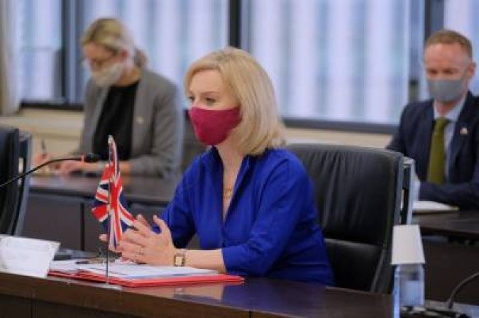 Ministra das Relações Exteriores do Reino Unido, Liz Truss - (crédito: KAZUHIRO NOGI) Ministra das Relações Exteriores do Reino Unido, Liz Truss - (crédito: KAZUHIRO NOGI)