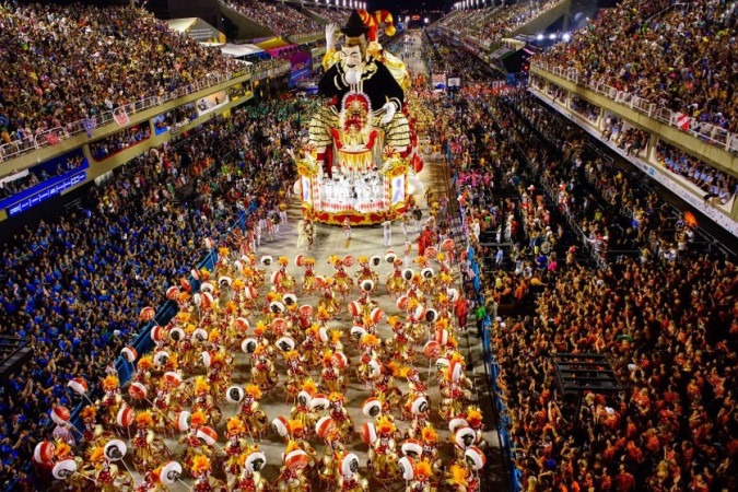 Desfile de escola de samba no carnaval do Rio de Janeiro -  (crédito: Fernando Grilli/Rioiotur)