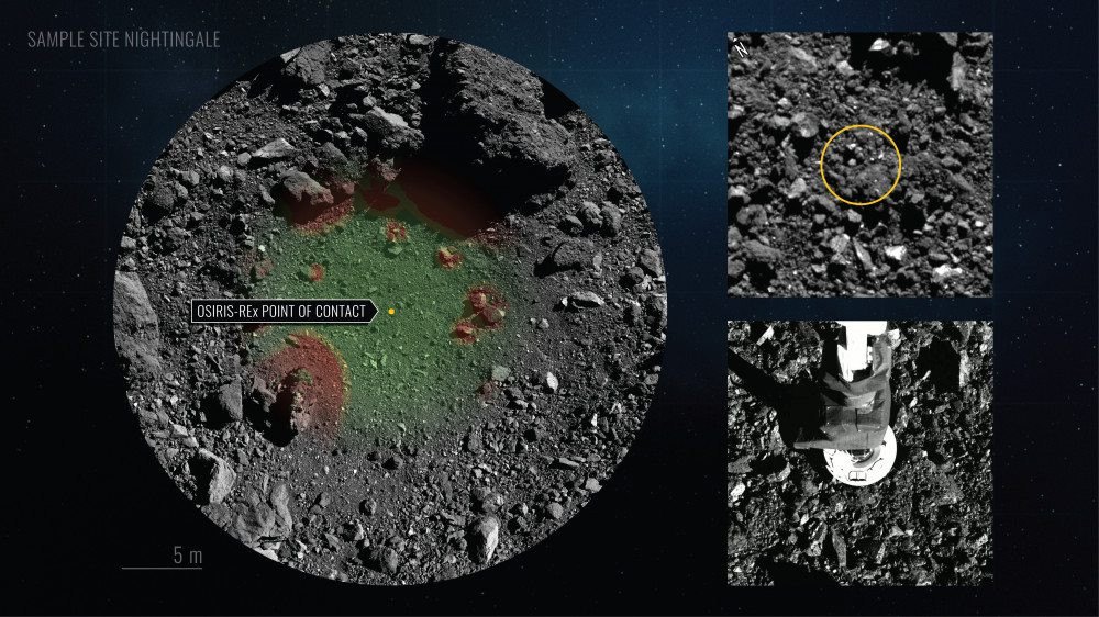 Nasa anuncia ter armazenado com sucesso amostras de asteroide na sonda Osiris-Rex