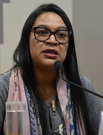 "Queria tanto acreditar que o p&oacute;s-pandemia ser&aacute; melhor... A natureza levar&aacute; anos para se recuperar de tantas agress&otilde;es e n&oacute;s temos a obriga&ccedil;&atilde;o de recomp&ocirc;-la porque &eacute; a nossa sobreviv&ecirc;ncia, da nossa e de futuras gera&ccedil;&otilde;es" Juli&atilde;o Pankararu, defensora dos povos ind&iacute;genas 