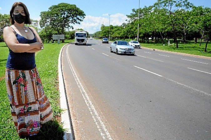 Cristiane Teixeira, 49 anos, sofreu um acidente na L4 Norte, em maio