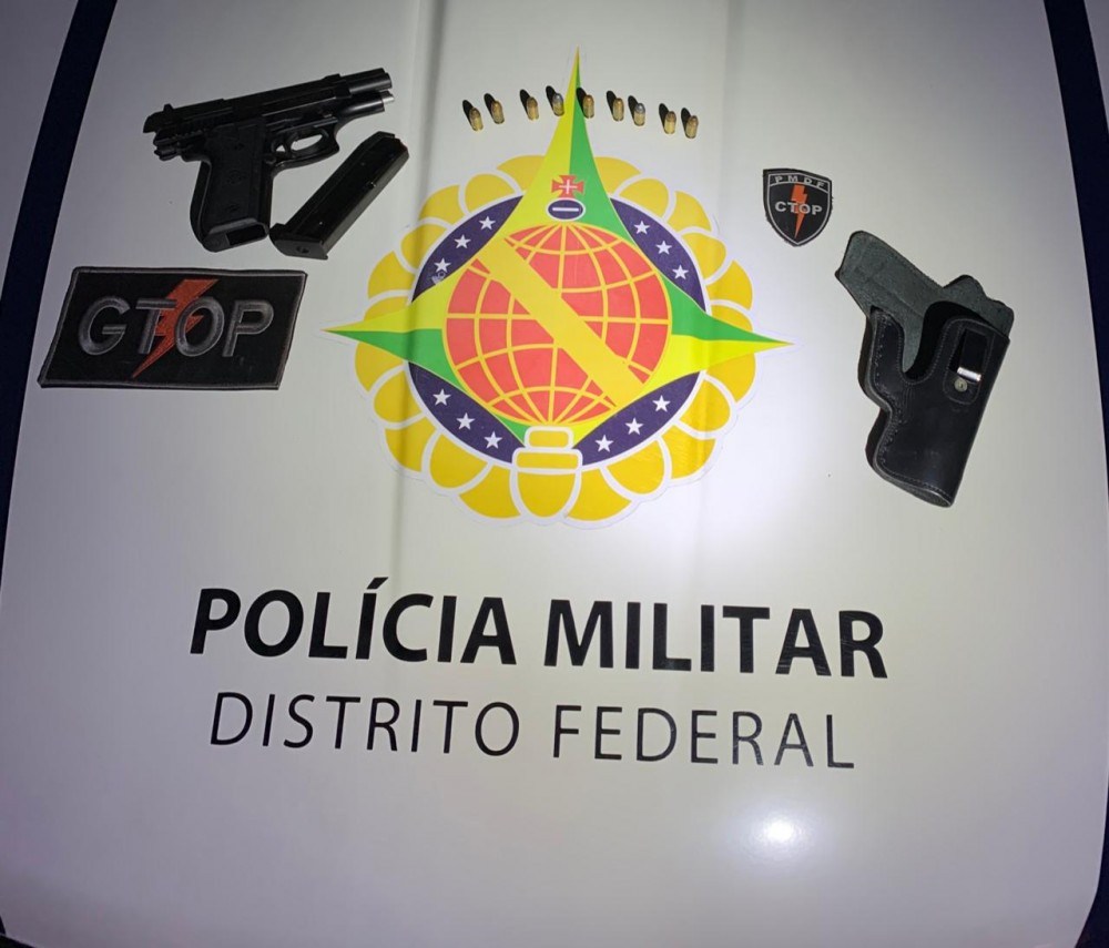 Homem é preso por ameaçar com arma funcionários de bar em Sobradinho