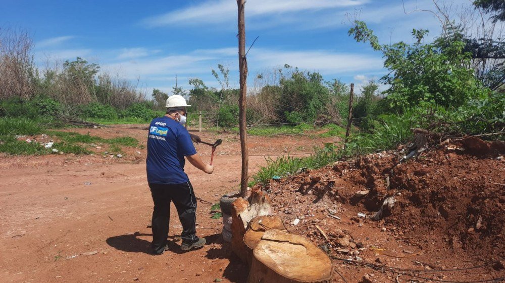 Operação do DF Legal desfaz parcelamento irregular do solo em Samambaia