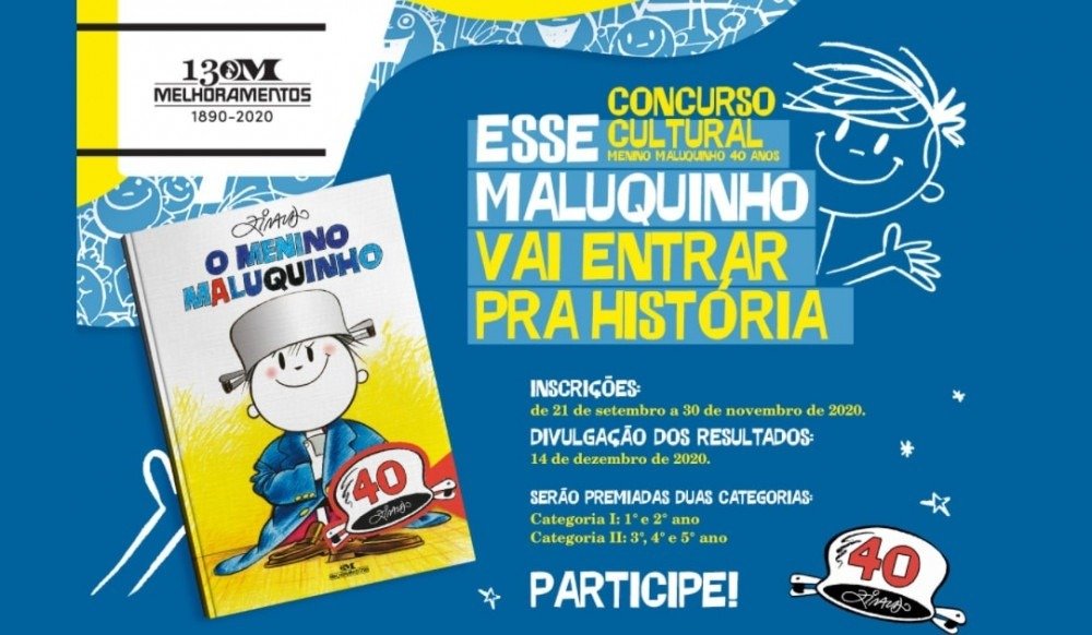 Editora Melhoramentos lança concurso sobre 40 anos do Menino Maluquinho