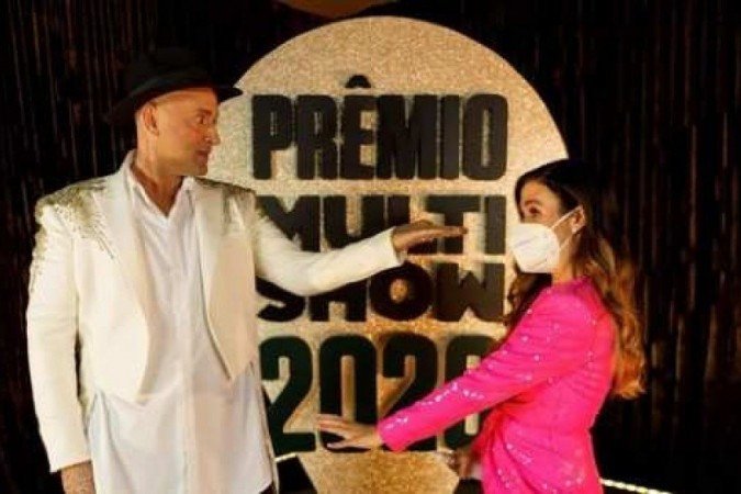 Tatá Werneck e Paulo Gustavo em Prêmio Multishow 2020
