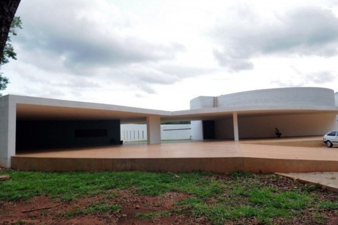 Fachada do Clube do Choro de Brasília, no Eixo Monumental, onde ocorrem aulas da escola -  (crédito: Carlos Moura/CB/D.A Press)