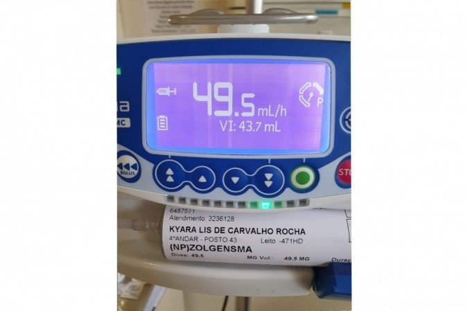 Bebê Kyara Lis recebe o remédio Zolgensma em Curitiba