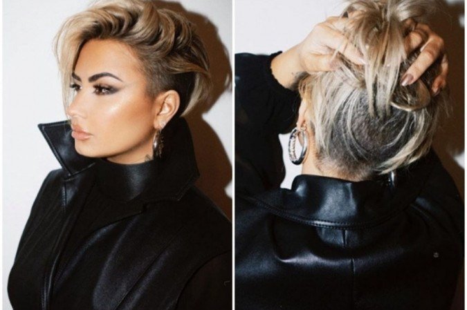 Seguidores aprovaram o novo corte de cabelo de Demi Lovato -  (crédito: Reprodução/ Instagram)