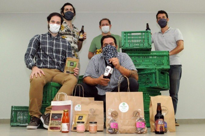 Sócios do Mercado Local: plataforma começou com 10 cadastrados, em julho, e hoje conta com 30 -  (crédito: Marcelo Ferreira/CB/D.A.Press)