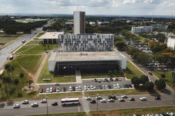 Foto aérea feita de drone do Tribunal de Contas do Distrito Federal. TCDF -  (crédito: Breno Fortes/CB/D.A Press)