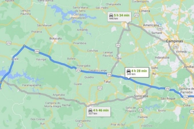 (crédito: Reprodução / Google Maps) (crédito: Reprodução / Google Maps)