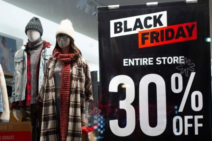Vitrine de Black Friday em Nova York