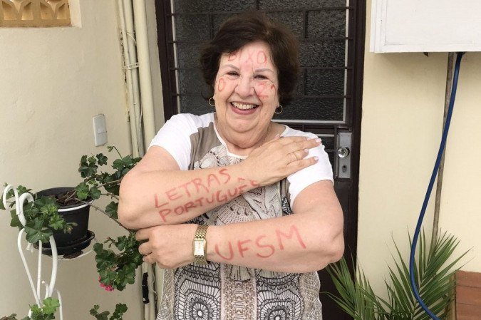 Edicleia Zanini é a mais nova caloura da UFSM da graduação EAD em letras-português - (crédito: Arquivo pessoal) Edicleia Zanini é a mais nova caloura da UFSM da graduação EAD em letras-português - (crédito: Arquivo pessoal)